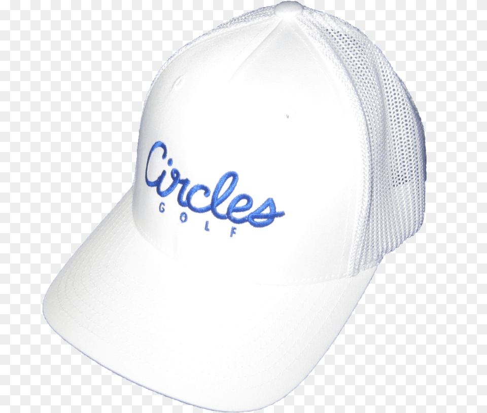 White Circles Golf Baseball Cap, Baseball Cap, Clothing, Hat, Hardhat Free Png