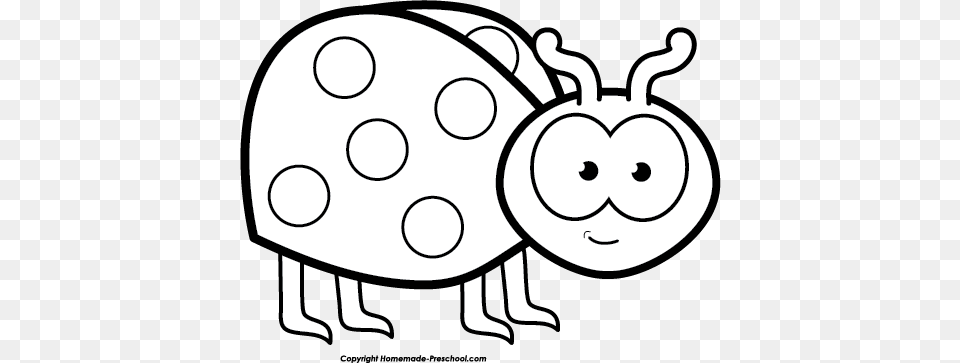 White Clipart Ladybug, Pattern Png