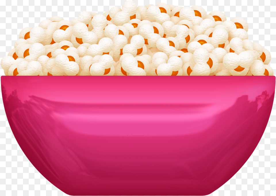White Clipart Popcorn Popcorn Clipart Bowl, Birthday Cake, Cake, Cream, Dessert Png Image