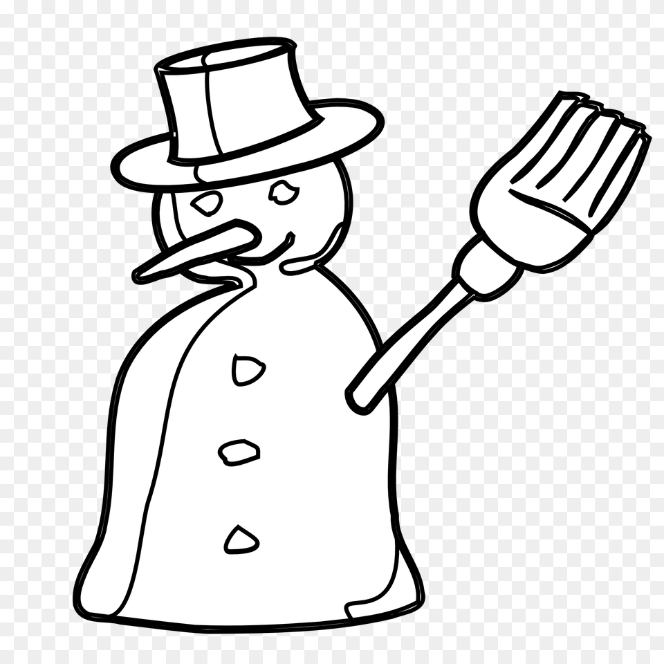 White Clipart Snowman, Cutlery, Fork, Person Png
