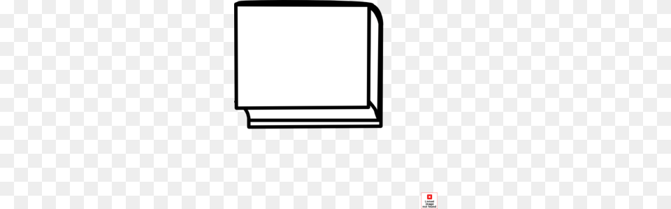 White Closed Book Clip Art, Electronics, Screen Png