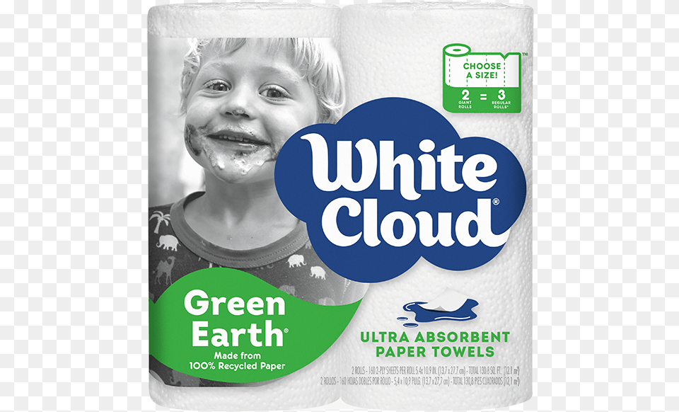 White Cloud Toilet Paper, Baby, Person, Towel, Face Free Transparent Png