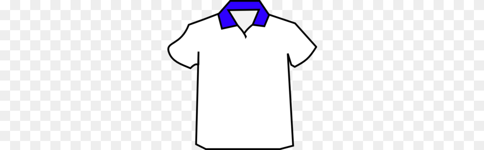 White Collared Shirt Clip Art, Clothing, T-shirt Png Image
