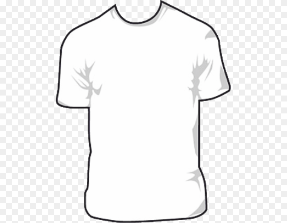 White Colour T Shirt, Clothing, T-shirt Free Png