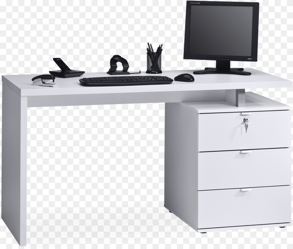 White Computer Desk Uk, Furniture, Electronics, Table, Computer Keyboard Png