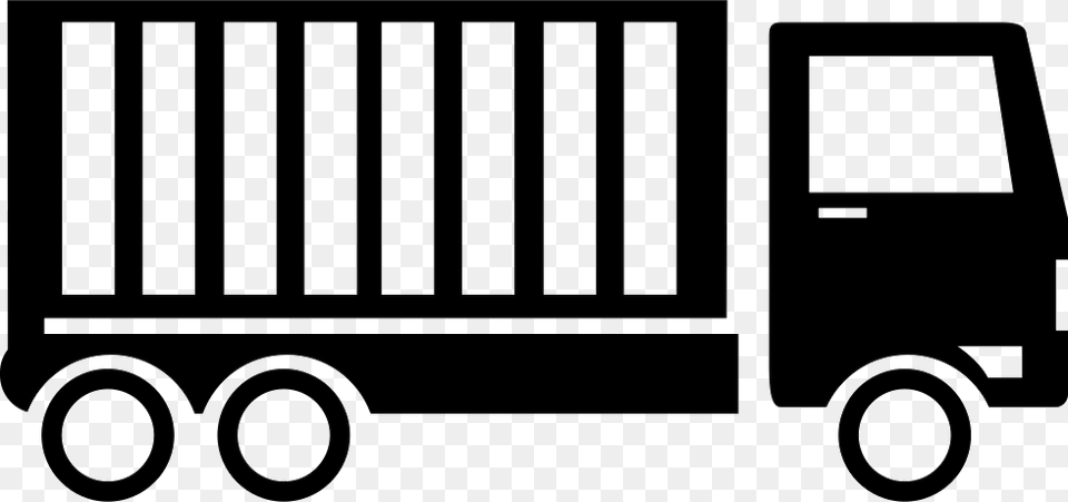 White Container Truck Icon Truck With Container Icon, Moving Van, Transportation, Van, Vehicle Png Image