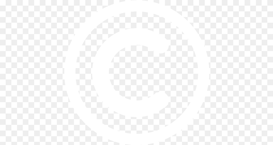 White Copyright Icon White Circle Instagram Icon, Symbol, Text, Disk Free Png