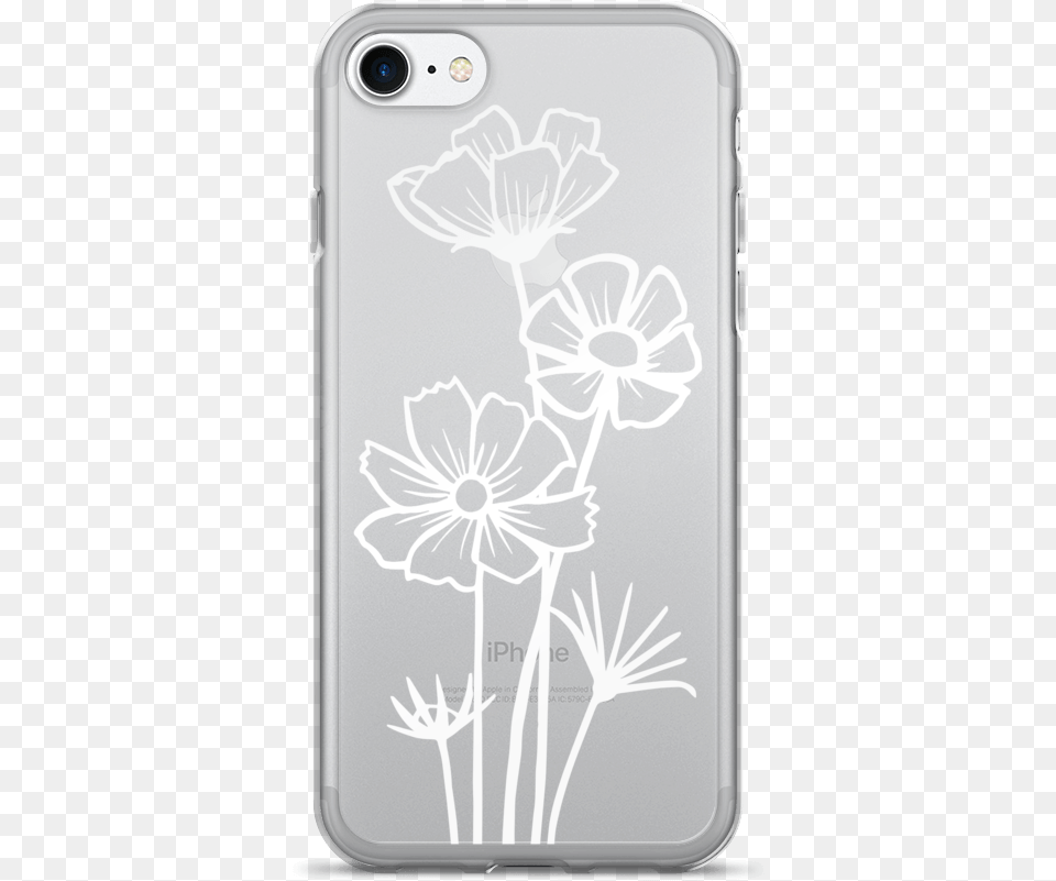 White Cosmos 7 Mockup Back Iphone 7 Mobile Phone Case, Electronics, Mobile Phone, Flower, Plant Free Png