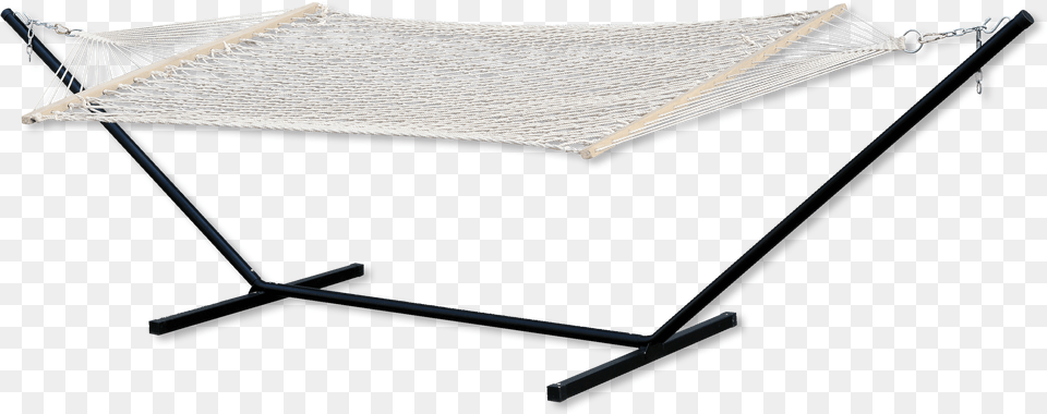 White Cotton Rope Hammock With Stand Hammock, Furniture, Sword, Weapon Free Transparent Png