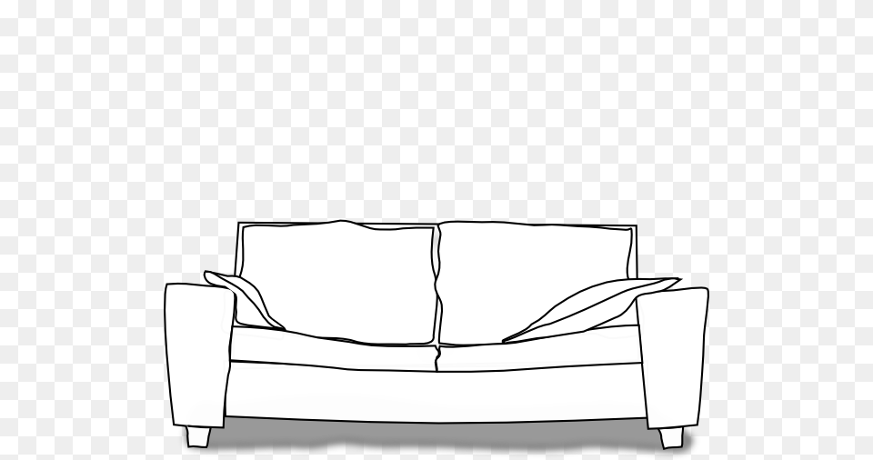 White Couch Clip Art, Furniture Png