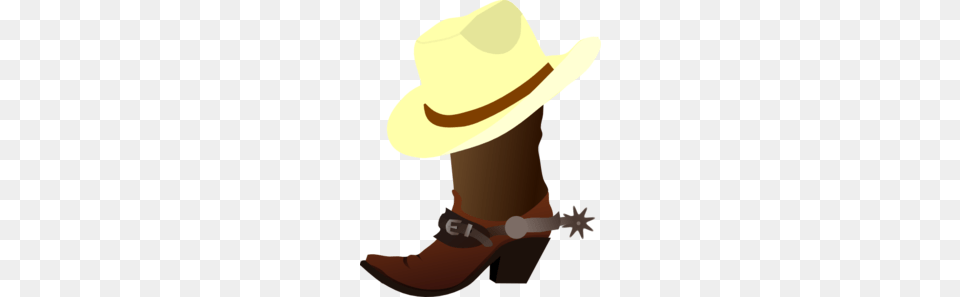 White Cowboy Hat And Boots Clip Art, Clothing, Cowboy Hat, Adult, Female Png Image
