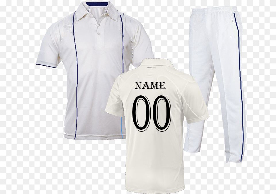 White Cricket Uniform White Dress For Cricket, Clothing, Shirt, T-shirt Free Png