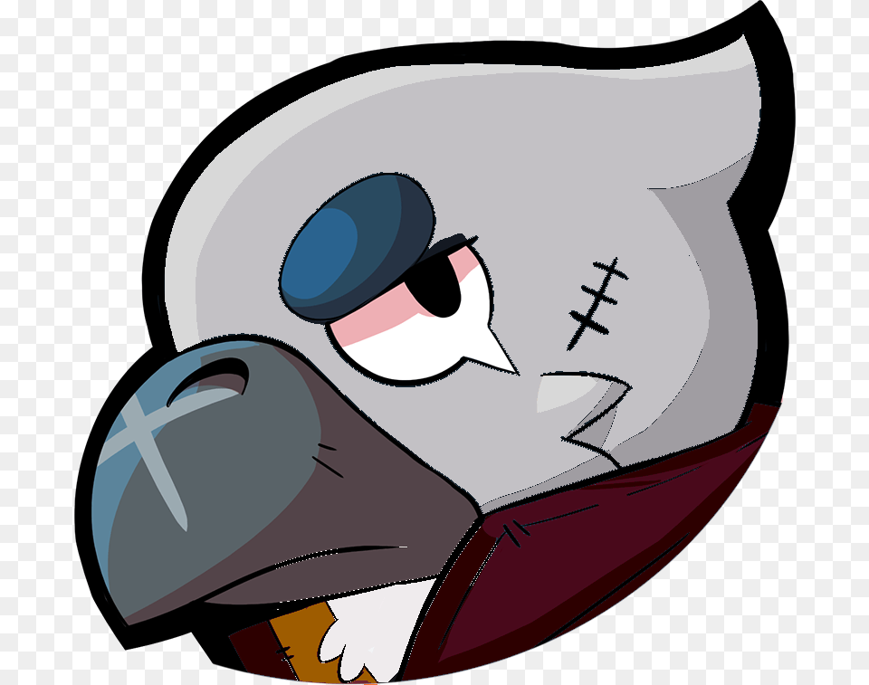 White Crow Brawl Stars, Crash Helmet, Helmet, Clothing, Hat Free Transparent Png