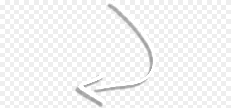 White Curved Arrow Brisbane, Handwriting, Text, Signature Free Png Download