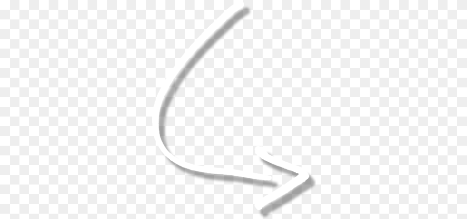 White Curved Arrow Picture Curved White Arrow Transparent, Handwriting, Text, Signature Free Png Download