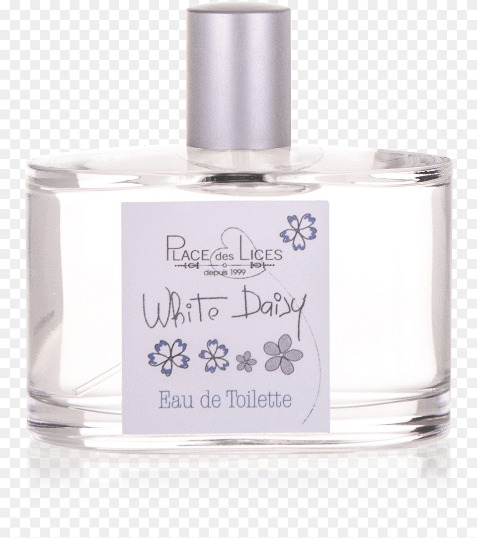 White Daisy Eau De Toilette Place Des Lices Perfume, Bottle, Cosmetics Free Transparent Png