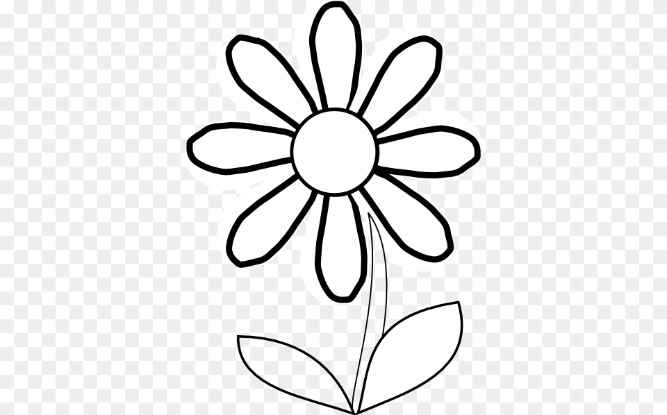White Daisy With Stem Clip Arts For Web, Flower, Plant, Ammunition, Grenade Png