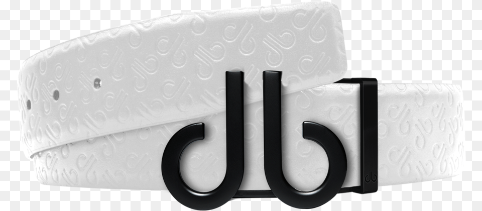 White Db Icon Pattern Embossed Leather Belt With Druh Black Buckle Louis Vuitton, Accessories Free Png Download