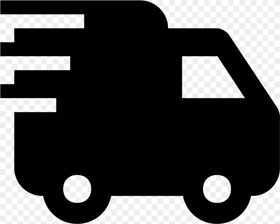 White Delivery Icon, Gray Free Png Download