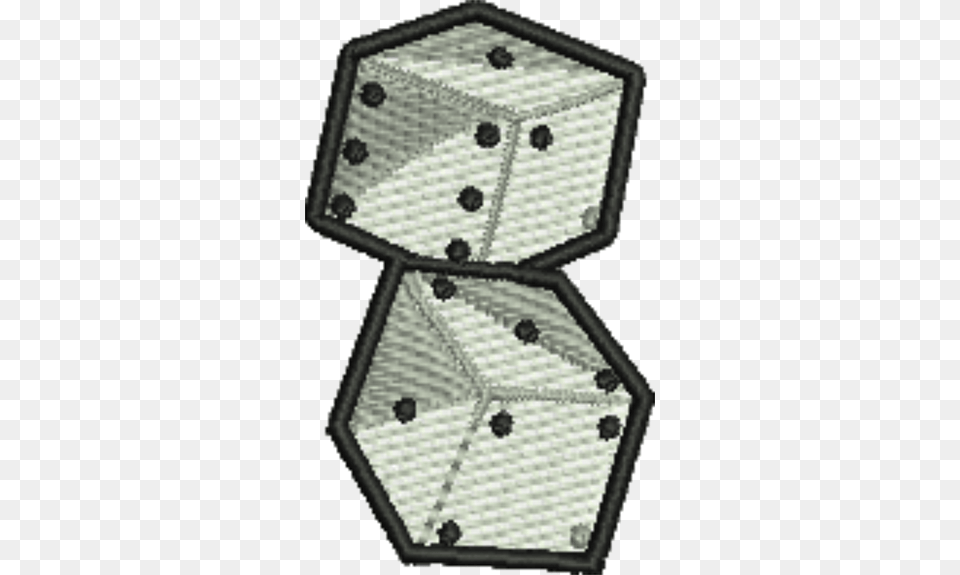 White Dice Iron On Patch Card Game, Chandelier, Lamp, Skating, Rink Free Png Download