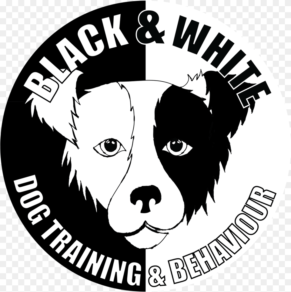 White Dog Black And White Designs Dog, Logo, Stencil, Face, Head Png Image