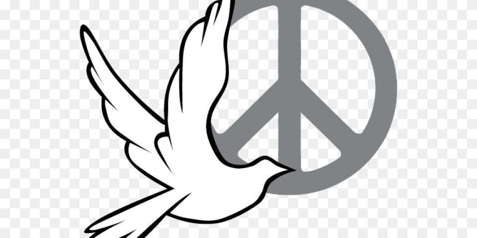 White Dove Clipart Freedom Symbol Peace Sign With Dove, Emblem, Animal, Fish, Sea Life Free Png
