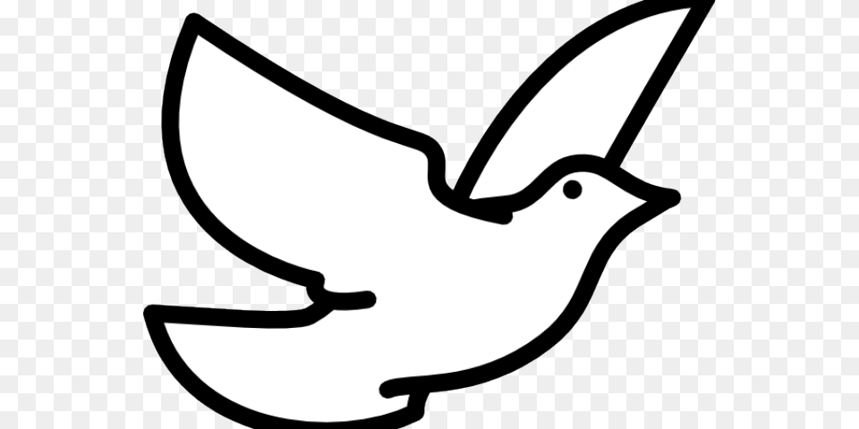 White Dove Clipart Memorial Bird Flying Drawing Easy, Stencil, Smoke Pipe Png