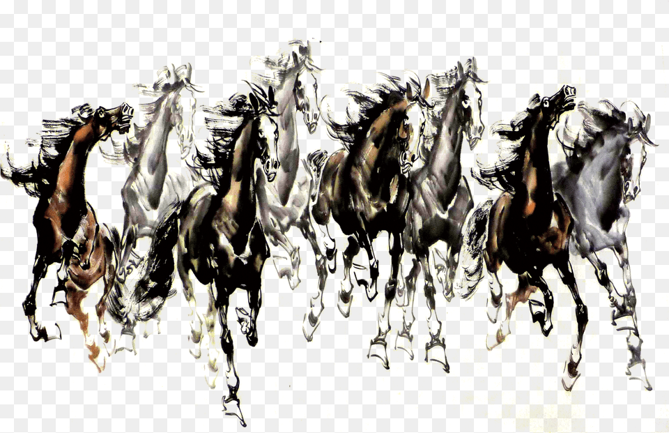 White Dragon Horse Painter Horse Herd, Animal, Antelope, Mammal, Wildlife Png