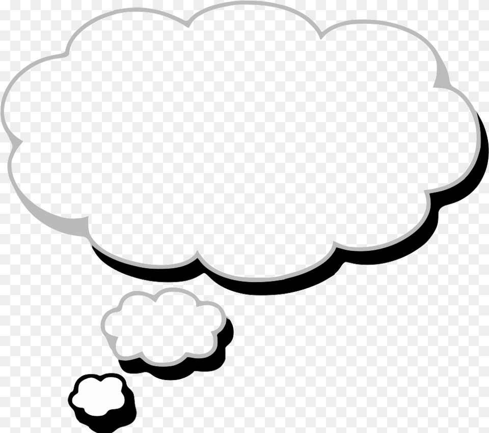 White Dream Cloud, Stencil Png Image