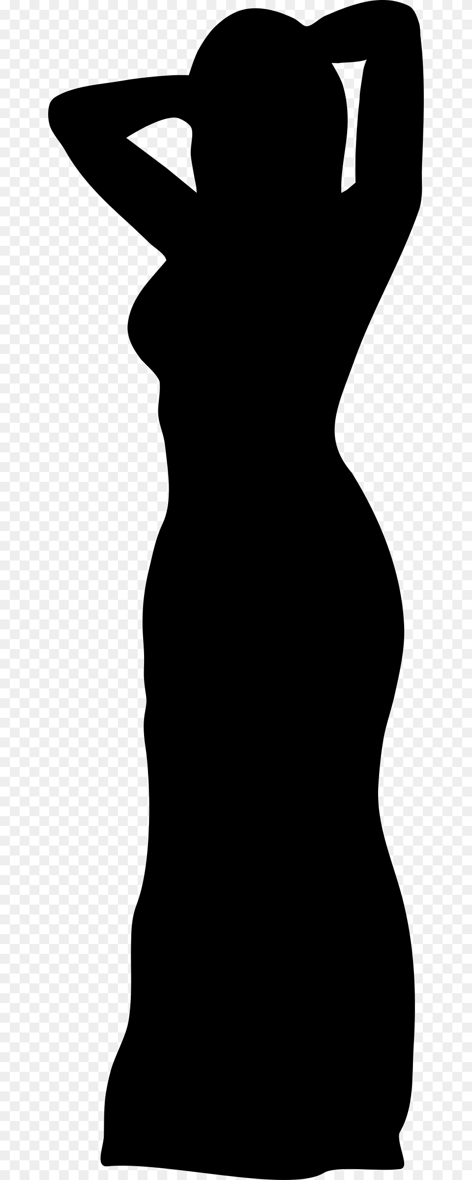 White Dress Clipart Woman Dress, Gray Free Png Download