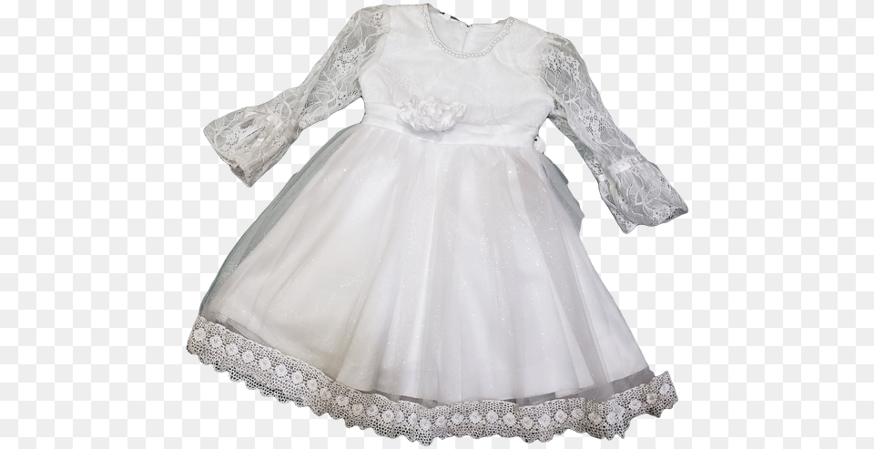 White Dress With Pearl Bottom Edge Cocktail Dress, Clothing, Fashion, Formal Wear, Gown Free Transparent Png