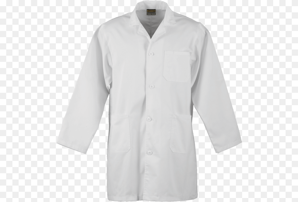 White Dust Coat, Clothing, Lab Coat, Long Sleeve, Shirt Free Png