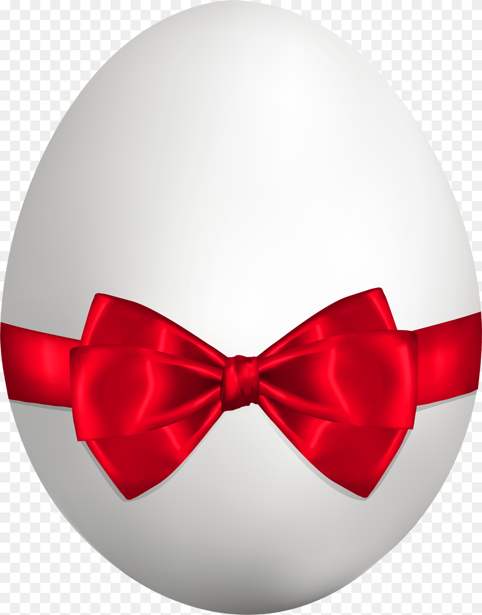 White Easter Egg With Red Bow Clip Art Image Easter Egg Bow Tie, Accessories, Formal Wear, Bow Tie, Chandelier Free Transparent Png