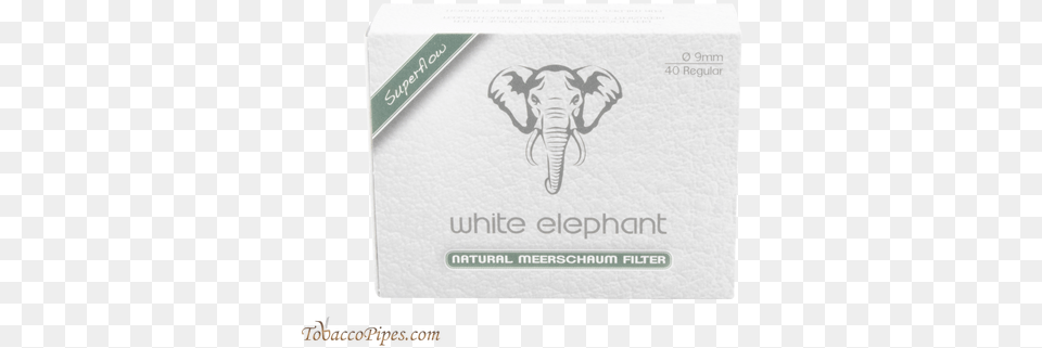 White Elephant 9 Mm Meerschaum Filters African Elephant, Animal, Mammal, Wildlife, Text Free Transparent Png