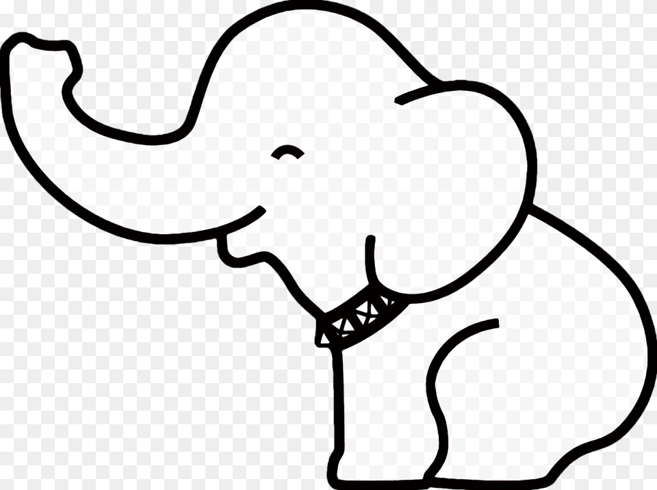 White Elephant Stencil, Baby, Person Png Image
