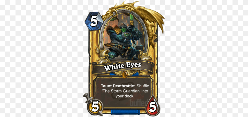 White Eyes Saurfang Hearthstone, Advertisement, Poster Png Image