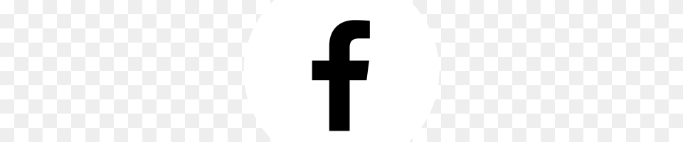 White Facebook Logo Image, Cross, Symbol Png