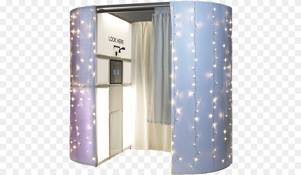 White Fairy Light Booth Architecture, Photo Booth Png