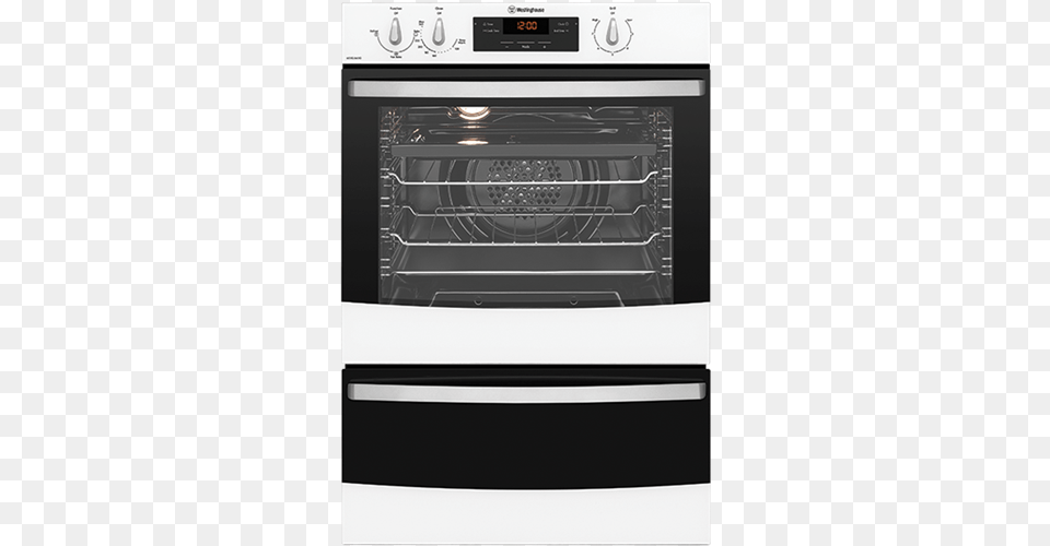 White Fan Forced Oven Separate Grill Westinghouse Wve614wa Electric Built In Oven, Appliance, Device, Electrical Device, Microwave Png Image