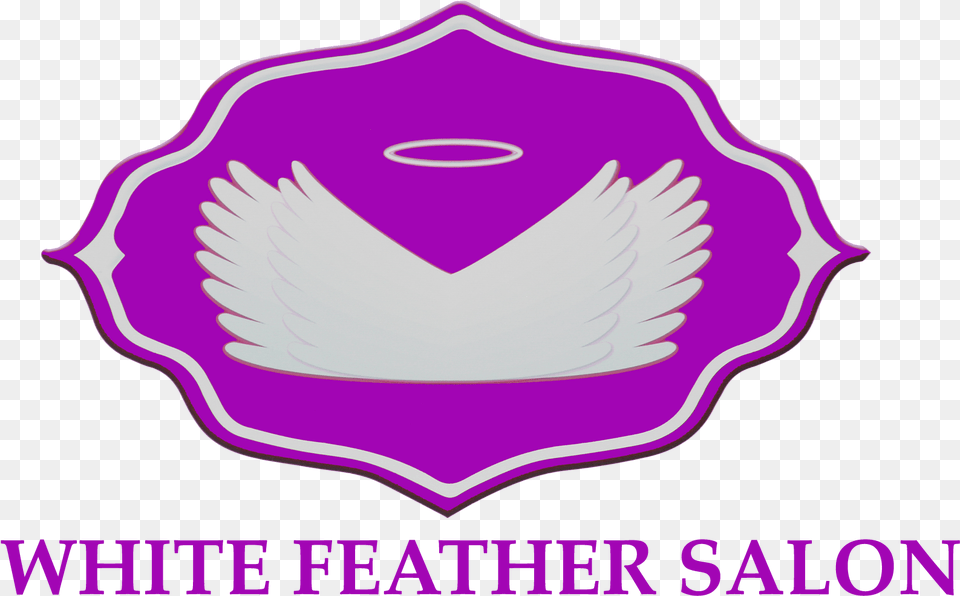 White Feather Beauty Salon Dubai Investment Park Emblem, Purple, Logo, Symbol Free Png Download