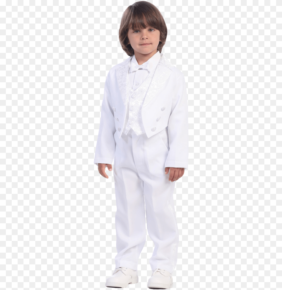 White First Holy Communion Dress For Boys, Tuxedo, Suit, Clothing, Formal Wear Free Png Download
