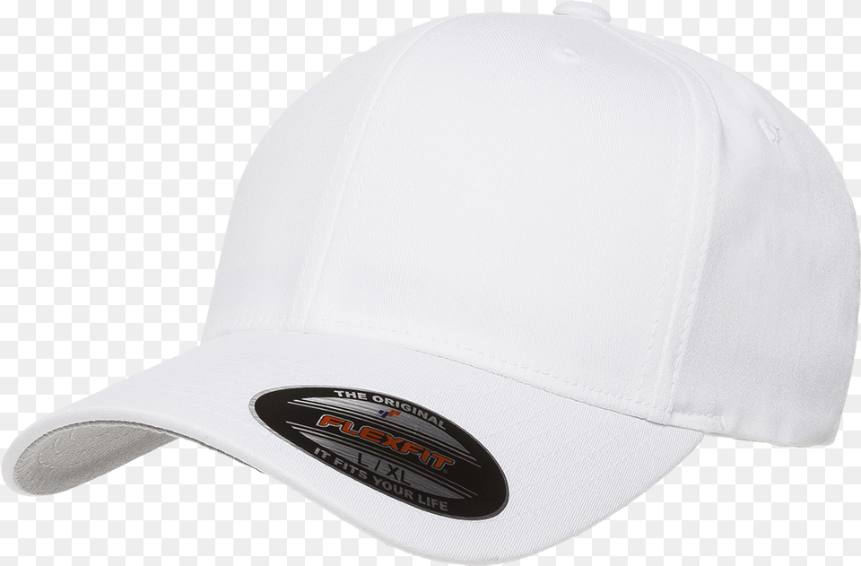 White Fitted Hat, Baseball Cap, Cap, Clothing, Helmet Png