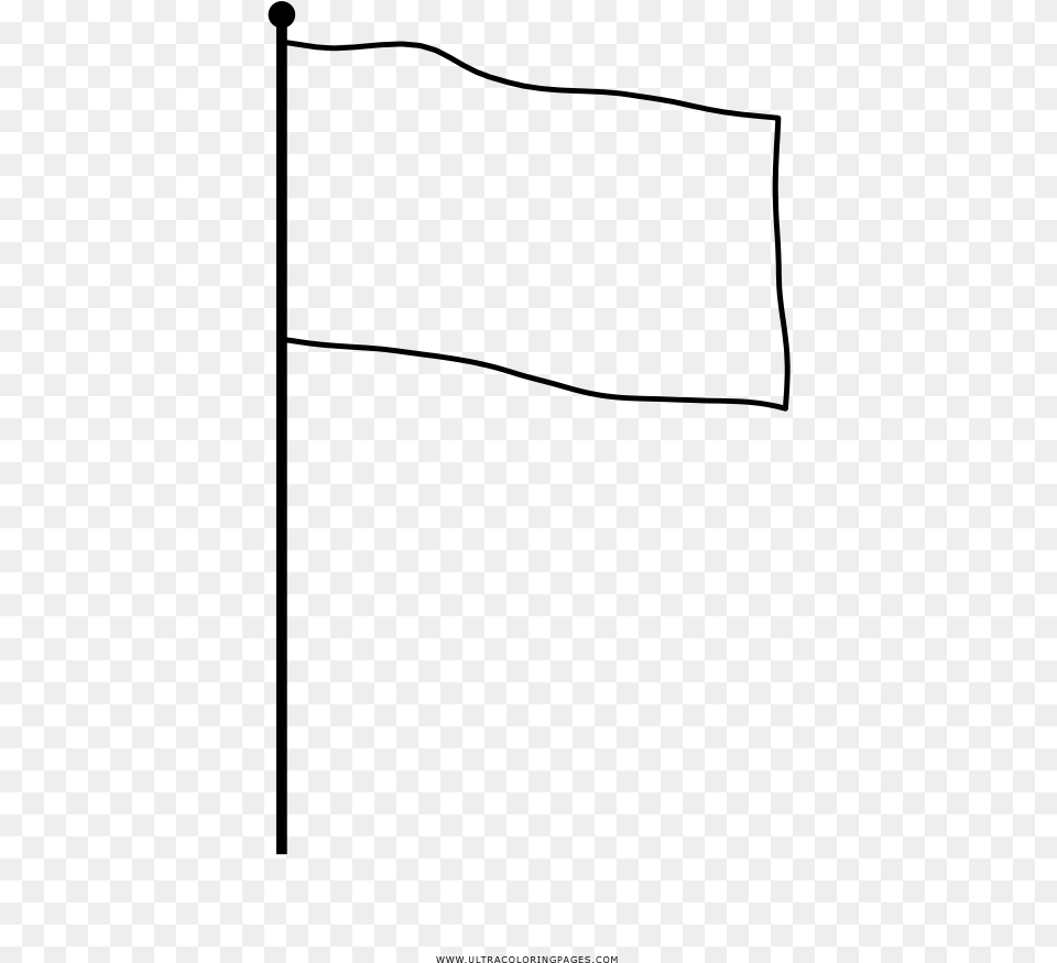 White Flag Coloring Page, Gray Png Image