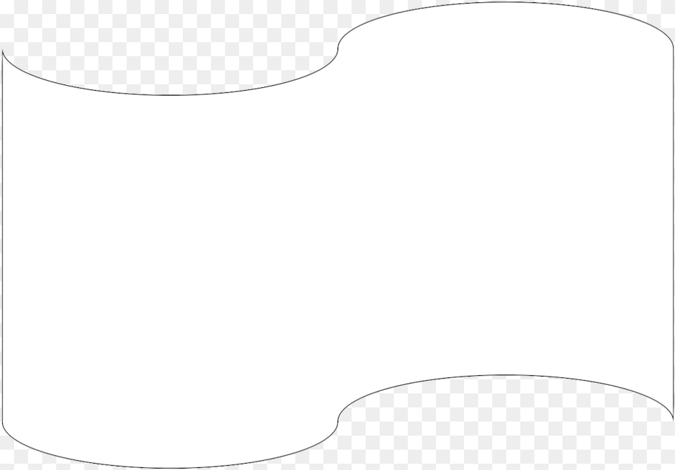 White Flag Line Art, Text Free Transparent Png