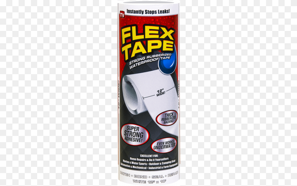 White Flex Tape Flex Tape White 8quot X, Advertisement, Poster, Can, Tin Free Png