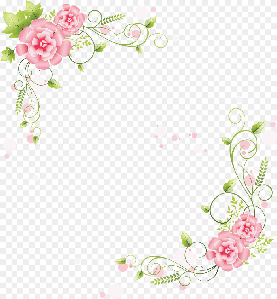 White Floral Border, Art, Floral Design, Graphics, Pattern Png Image