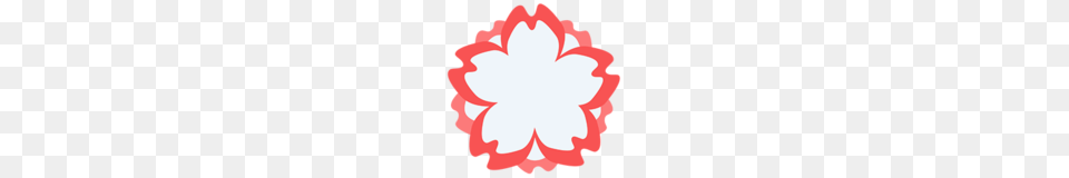 White Flower Emoji On Messenger, Petal, Plant, Carnation, Dahlia Free Png