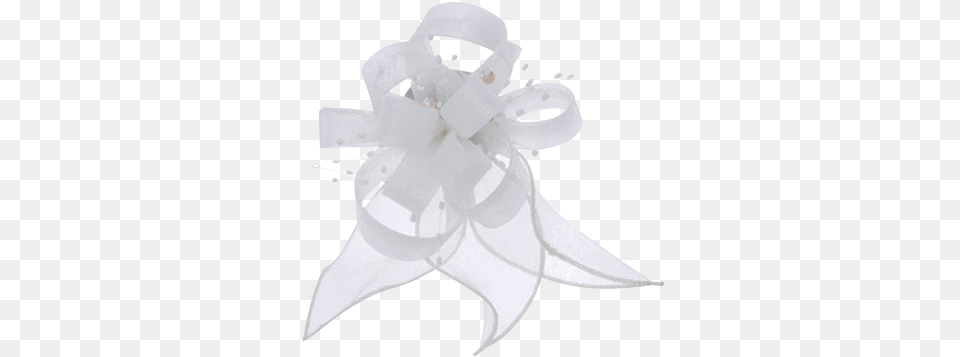 White Flower Ribbon, Accessories, Plant, Adult, Bride Free Png Download