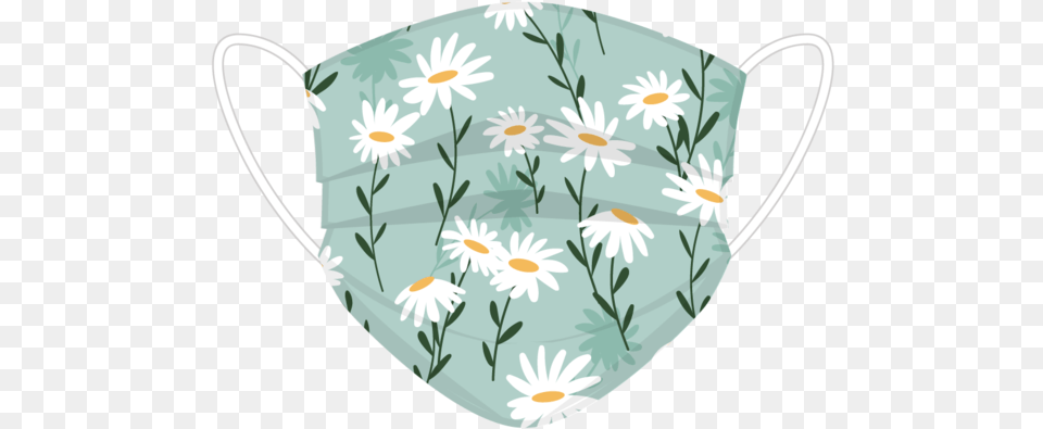 White Flowers Face Cover Camomile, Jug, Daisy, Flower, Plant Free Transparent Png