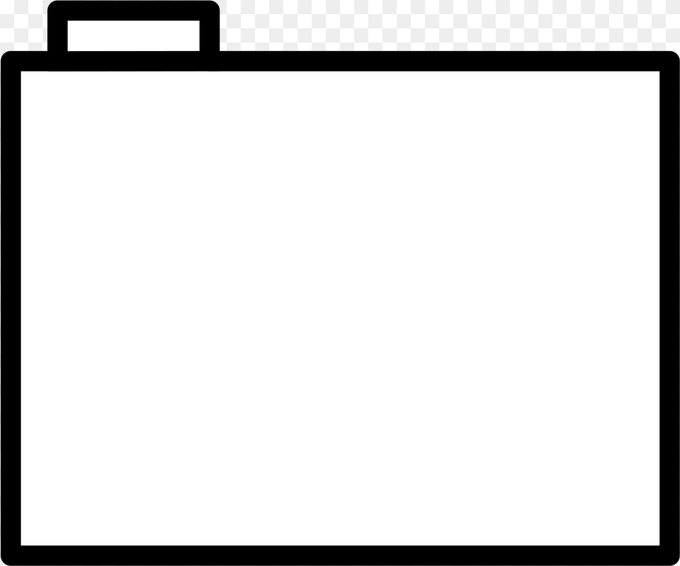 White Folder Icon Monochrome, White Board, Electronics, Screen, Page Free Png Download